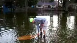 My Son Skimboarding with a Speeder Banshee Riverboard