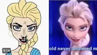 Elsa Frozen - Face Her Biggest Fear - funny Drawing memes -Try not To laugh 😂