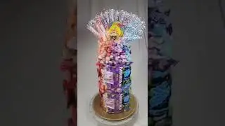 Rainbow Candy Cake!! #Candy #Cakes #rainbowcandycake #candycakes#Customcrazycandycakes
