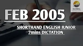 ФЕВРАЛЬ 2005 АНГЛИЙСКИЙ СТЕНОГРАФИЧЕСКИЙ ДИКТАТ, СКОРОСТЬ ДЛЯ ДЕТЕЙ, 7 мин. 🔊💭✍🏼🏆✨