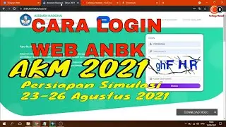 Cara login web ANBK 2021 | assesmen kompetensi minimum AKM 2021