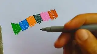 12 cores | testes das canetinhas coloridas
