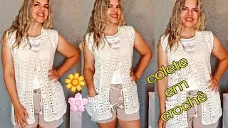 colete de crochê Vânia (1 parte)