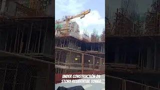 Under construction 24 story residential tower#shorts#construction#mumbai