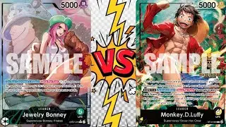 OP07 Jewelry Bonney Vs ST13 Monkey.D.Luffy // OPTCG // Store Tournament Gameplay OP09