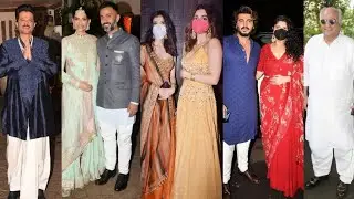 Bollywood Celebs At Anil Kapoor Daughter Rhea Kapoor | Sonam Kapoor Sister Marriage Full Video HD