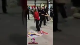 Taekwondo Girl Board Breaking with Kicks #shorts