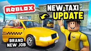 Совершенно новое обновление с работой таксиста в Bloxburg (Roblox)