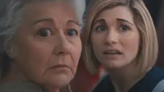 13th Dr Who meets the genuine article...