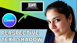 How to create perspective text shadow in Canva