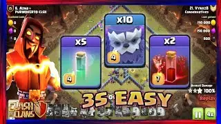 BEST Attack YETI Super WIZARD And E TITAN Super ARCHER + SKELETON Spell Clash of Clans