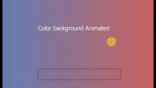 Pure CSS Animated Gradient Background  In  HTML and CSS