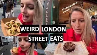London's most UNUSUAL street food eats - tour around cheap market stalls and weird local food!