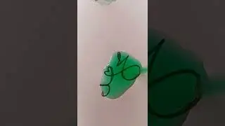 Muhammad (PBUH)💚 colour drop calligraphy #shorts #shortvideo #calligraphyshorts #muslimah #allah