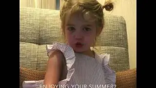 Mila's thoughts on Arizona weather #funnykids #funnytoddlers #humor