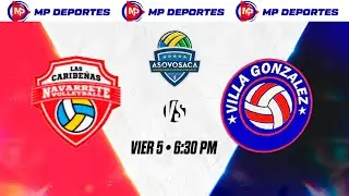 NAVARRETE VS VILLA GONZALEZ / FEMENINO / TORNEO INTERMUNICIPAL DE VOLEIBOL DE SANTIAGO / MP DEPORTES