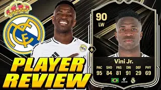 90 Vinicius Player Review! TOTW Vinicius Review! 90 Team of The Week Vinicius Review - EA FC 26