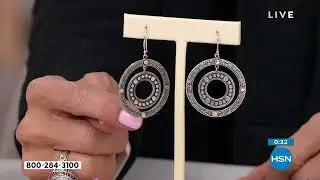 Bali RoManse Sterling Silver and 18K TwoTone Circle Earr...