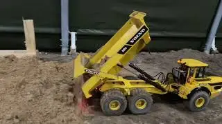 RC TEAM NORD Megadrom -!Sand Sand Sand! 13 t sind jetzt im Bauzelt - Bagger - Dumper - LKW - Walze