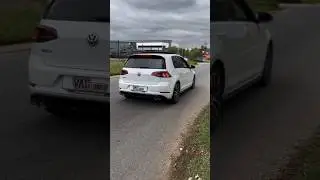 VW Golf 7.5 1.4TSi with Quad Pipes epic exhaust sound pops and bangs #downpipe #holidayswithshorts