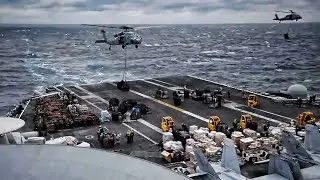 Aircraft Carrier USS Harry S. Truman VERTREP amid COVID-19