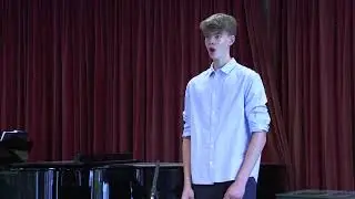 Welsh baritone Cai Thomas (16) sings Quilter&rsquo;s Dream Valley | live