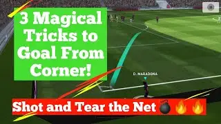 3 Tricks To Score Goals Easily From Corner In Pes 2020 Mobile