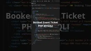 Build a Ticket Booking System with PHP & MySQLi — Full Project