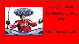 2012/13 Panini Certified Hockey Hobby Box Break