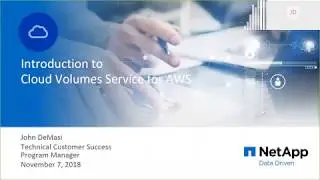 Cloud Volumes Service Intro