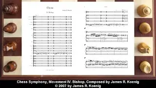 Chess Symphony, IV. Bishop sheet music. James R. Koenig. Orchestra and Choir.