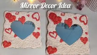 Diy Tissue Textured Art |Mirror Decor Idea😍🌸...#diy #youtubevideo #viralvideo #craft #homedecor
