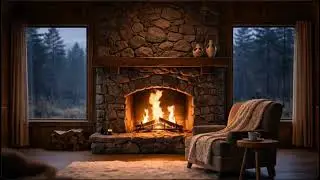 Late Night Fireplace 🔥 3 Hours | Cozy Fire Ambience for Relax & Focus