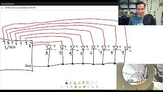 Barnabas Cyclone Arcade Game - Uno Board - E02 - Wiring all the lights