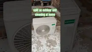 split ac outdoor unit cleaning at home || #youtube #shorts #video