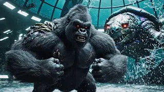 Massive Gorilla King vs Bio Mechanical Sea Turtle Predator Underwater Abyss Battle! Part 2   Ep 8