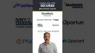 National lenders who offer SECURED personal loans