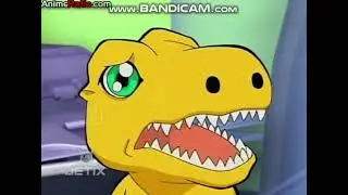 Digimon Data Squad: Agumon ate the manju
