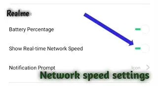 How to enable network speed settings|| In realme device 👍||#localTech