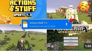 How to download action and stuff mod for Minecraft pocket edition 100% free #tranding 