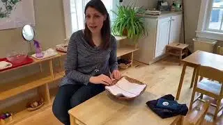 Montessori Folding Lesson
