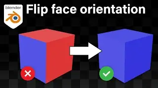 How to flip face orientation in Blender