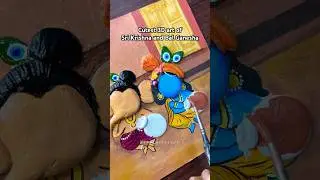 Tutorial: 3-D art of Sri Krishna and Ganesha on MDF board😍#Shorts #Trending
