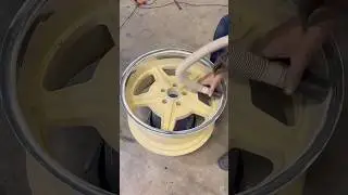 This Wheel Cost $300 to Powder Coat #powdercoating #wheels