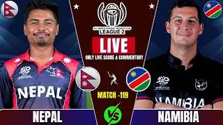 Nepal vs Namibia CWC League 2 Match 119th Live Score & Commentary By ComBox