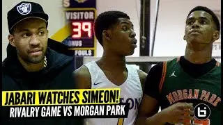 Jabari Parker Watches Simeon Rivalry Game vs Chicago's Hottest Team! Morgan Park Wins 17th Straight!