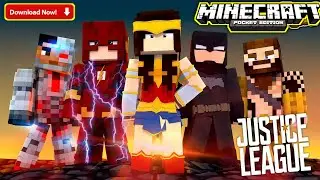 &radic;Justice League mod for Minecraft Pe 1.17 |how to download justic League for Minecraft pe