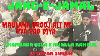 Jang e Jamal | Maulana Urooj Ali Sb | 12 Safar 1443H 2021 | Qila e Mualla | Minjanib- Md Sadquain Sb