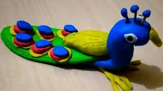 DIY How to make a Polymer Clay peacock/mor I Miniature peacock I ikframe