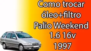 Troca de &oacute;leo palio weekend 1.6 16v 1997 em casa